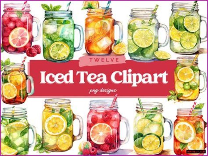 Downloadable Ice Tea Clipart For Your Designs