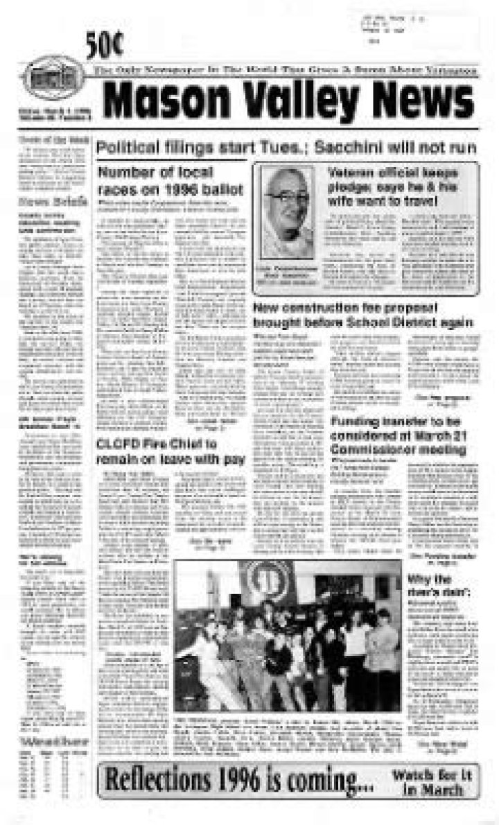 Mason Valley Newspaper: Local News And Information