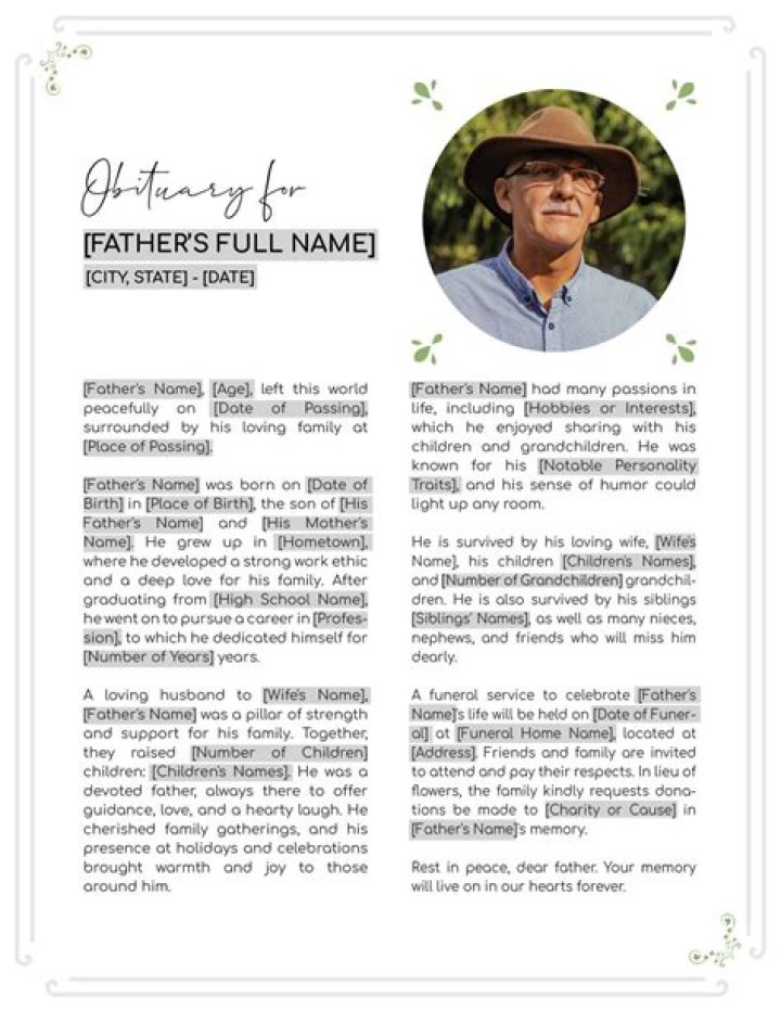 Obituary Of The Late Miranda Riley: A Life Remembered