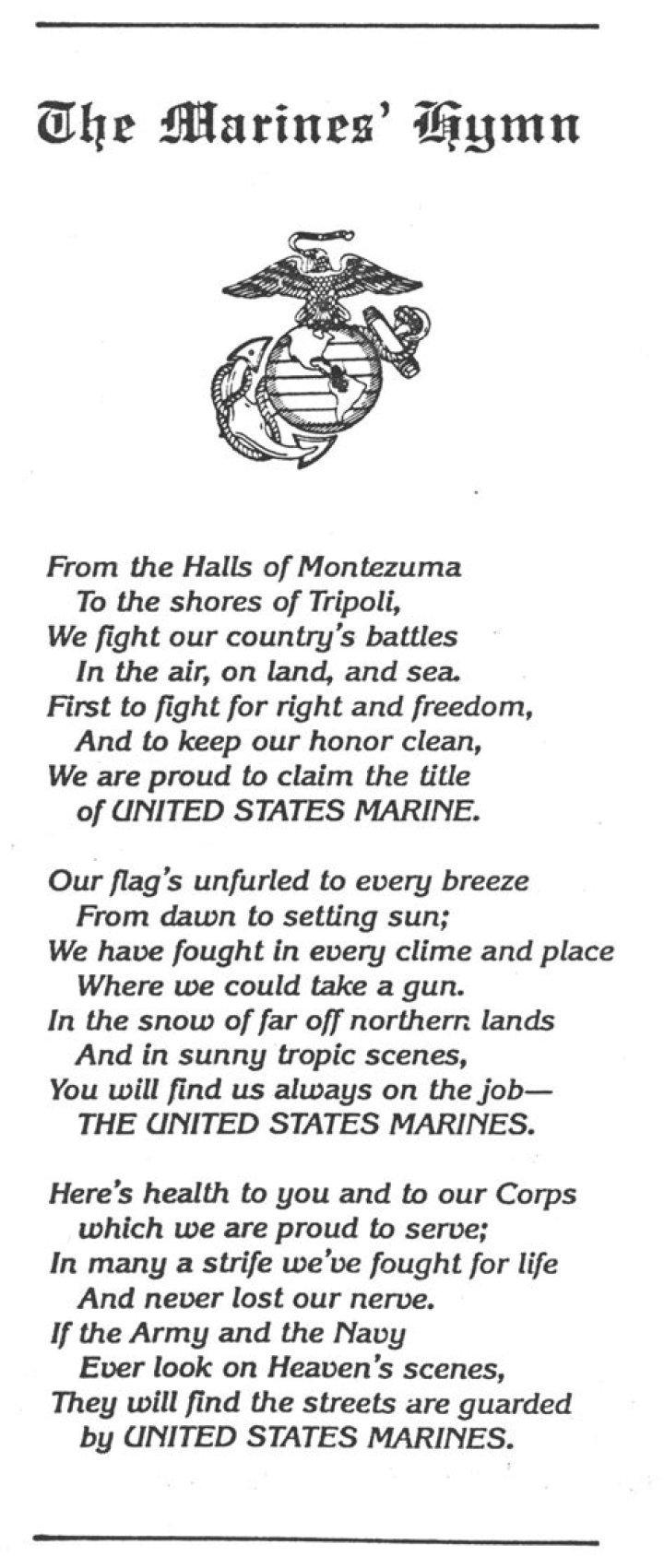 Ultimate Guide To The Marine Corps Hymn | Insight And Lyrics